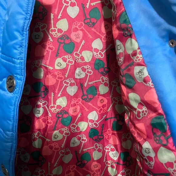 Paul Frank Puffer Coat Blue Nylon Women’s Size Medium Retro - Picture 5 of 5